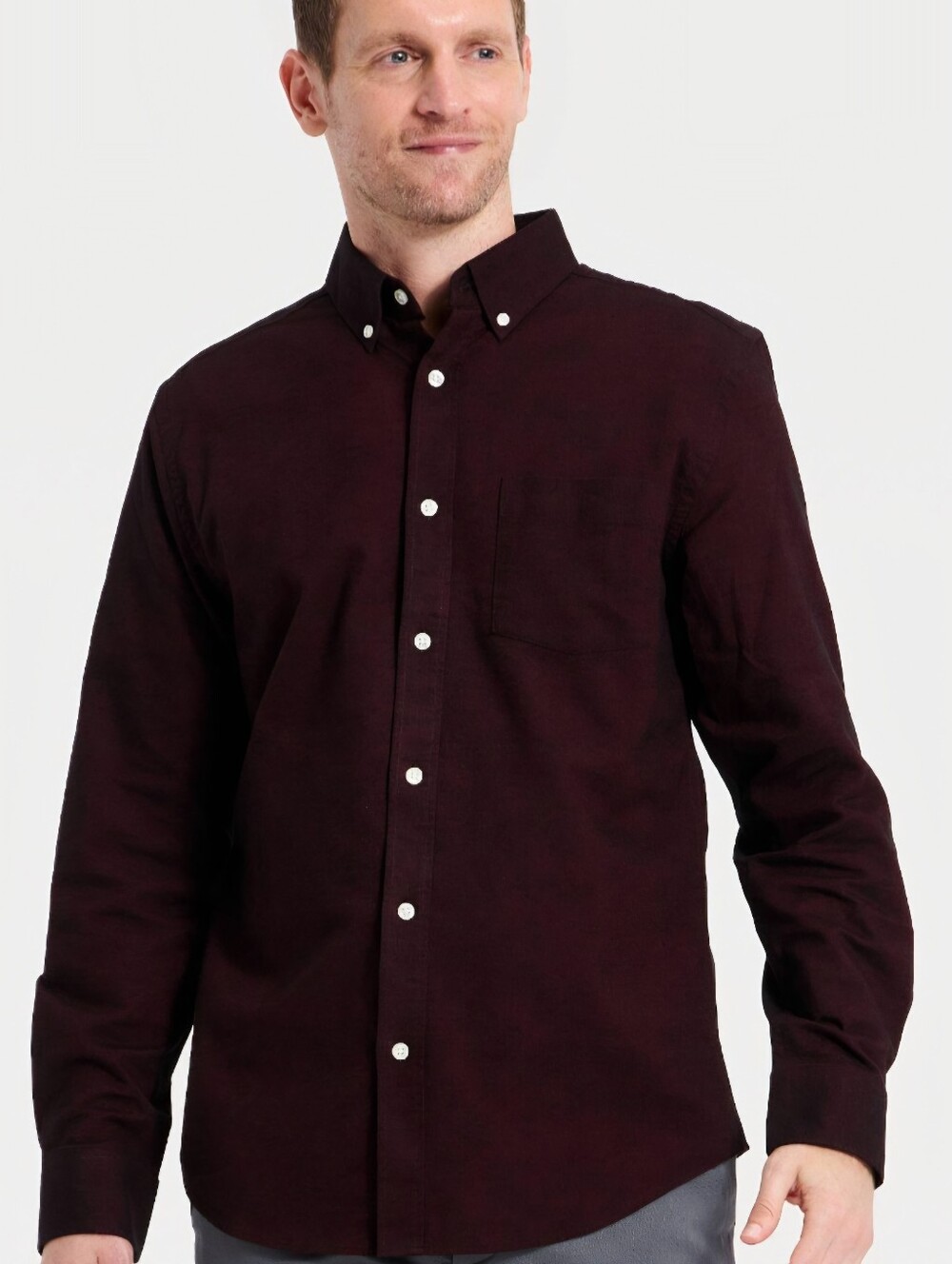 Goodfellow & Co Men's Button-Down Shirt in Dark Plum